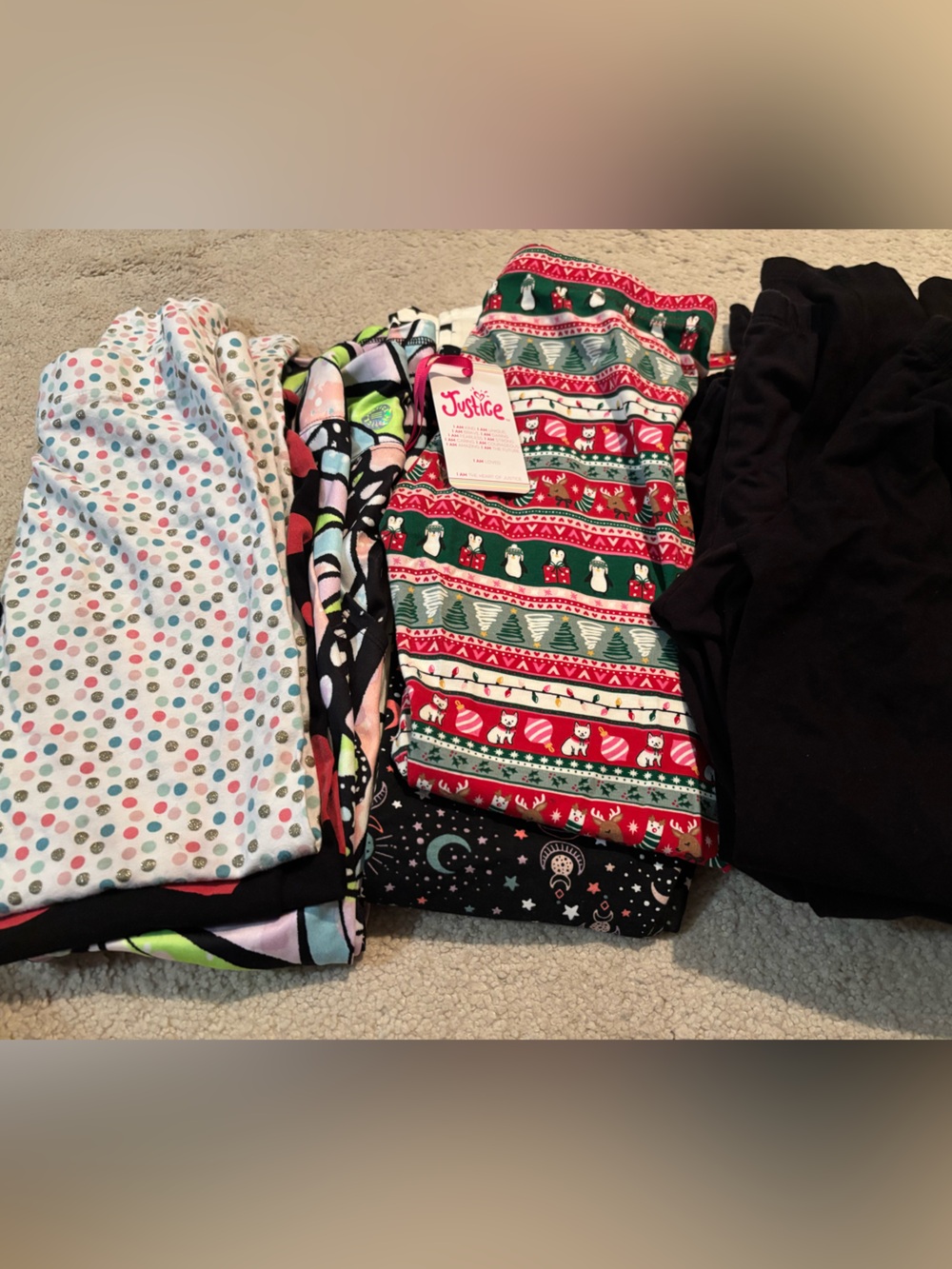 Girls leggings size Large 10/12 bulk